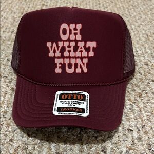 Maroon Trucker Hat